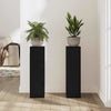 Planteholder 2 pcs Svart eik 17 x 17 x 60 cm Konstruert tre