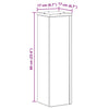 Planteholder 2 pcs Svart eik 17 x 17 x 60 cm Konstruert tre