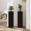 Planteholder 2 pcs Svart eik 25 x 25 x 80 cm Konstruert tre