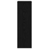 Planteholder 2 pcs Svart eik 25 x 25 x 80 cm Konstruert tre