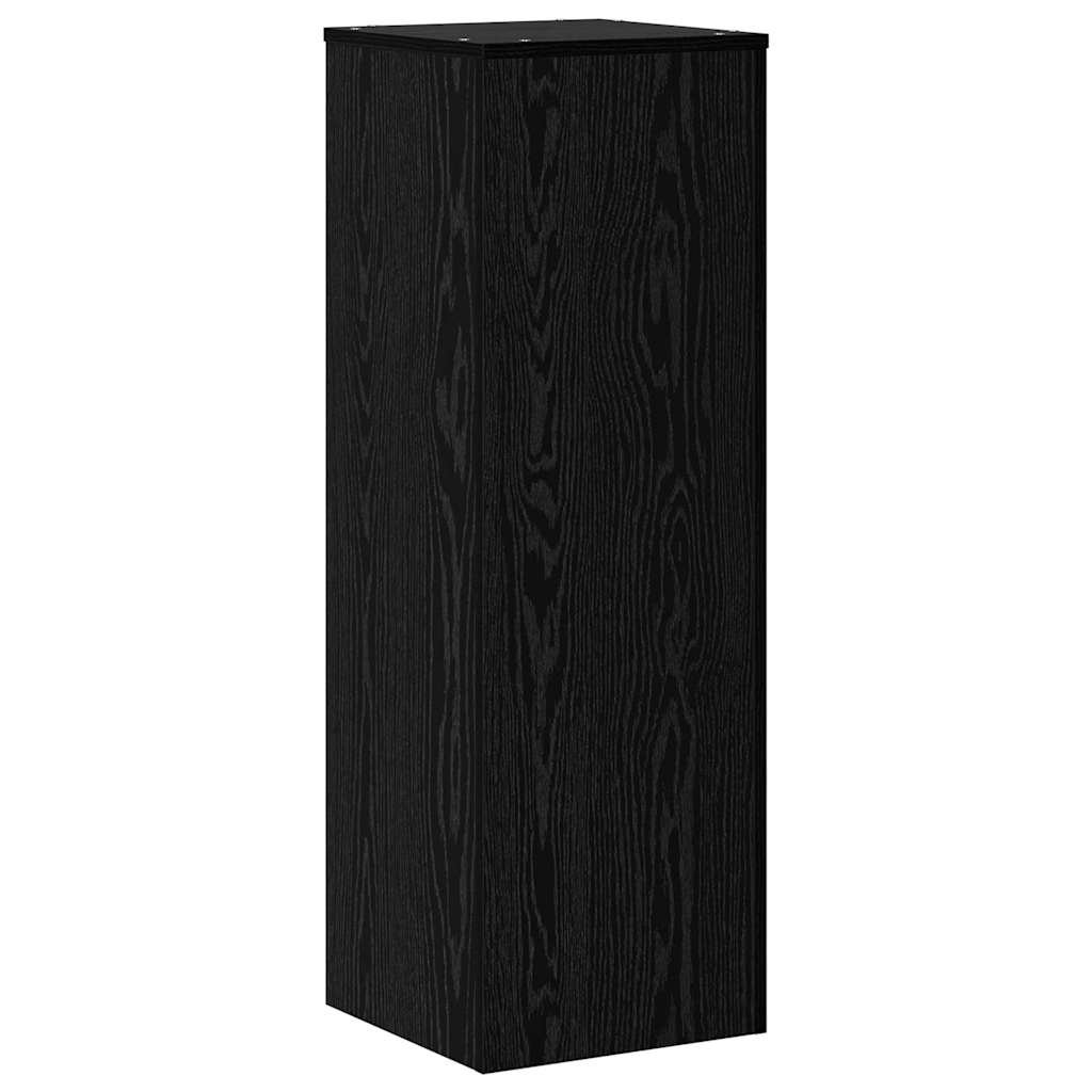Planteholder Svart Eik 33 x 33 x 100 cm Konstruert tre