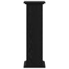 Planteholder Svart eik 33 x 33 x 100 cm Konstruert tre