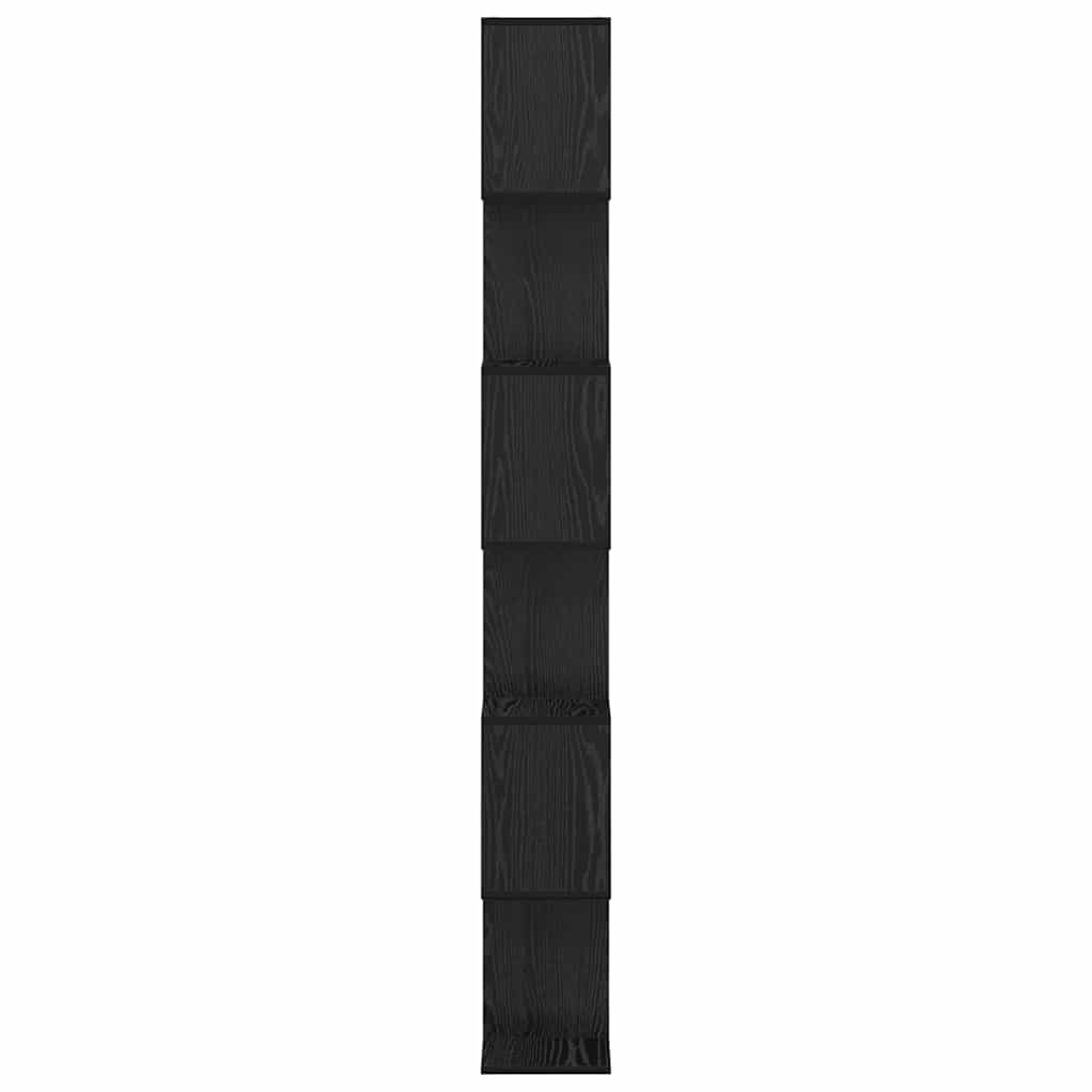Bokskap Svart Eik 70 x 24 x 193,5 cm Konstruert tre