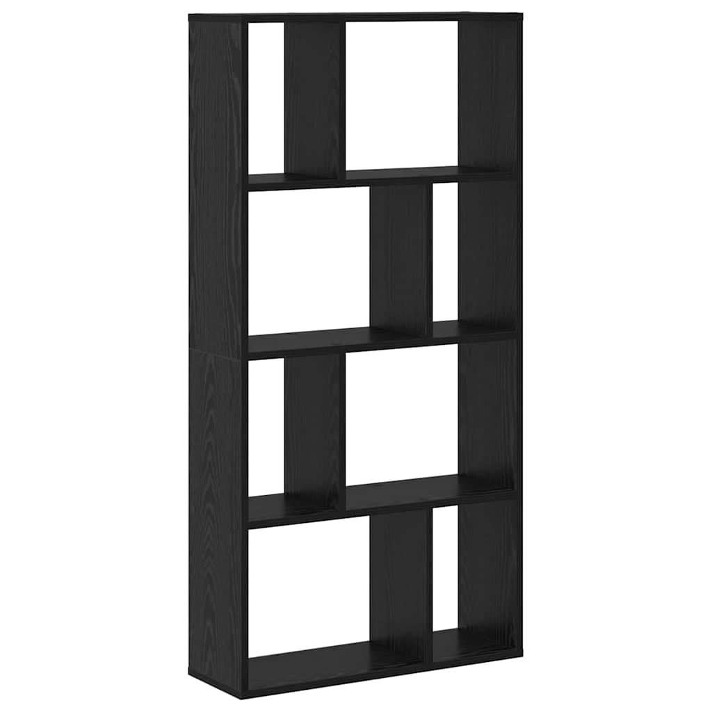 Bokskap 8 nivåer 60 x 20 x 120,5 cm Konstruert tre Svart Eik
