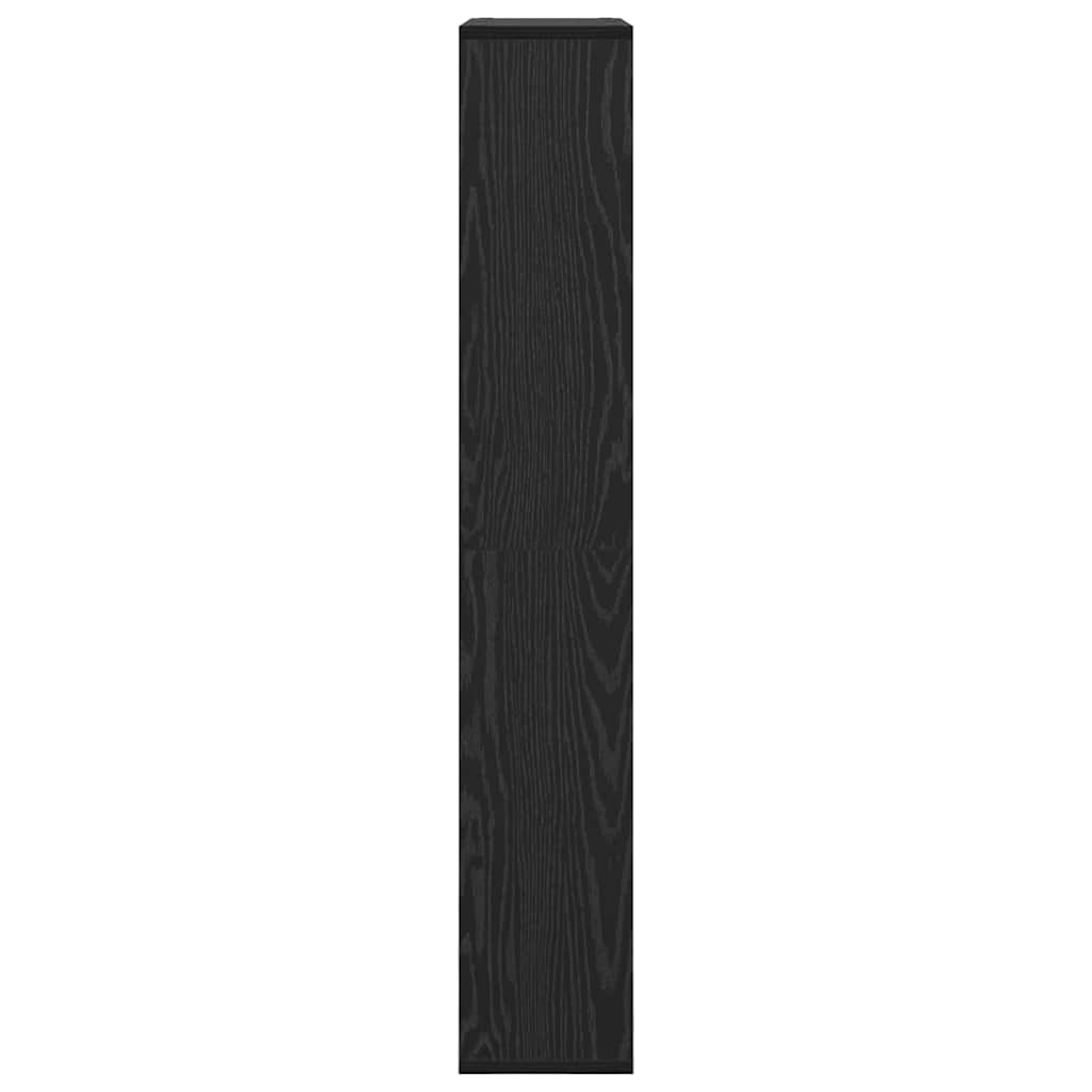 Bokskap 8 nivåer 72 x 20 x 120,5 cm Konstruert tre Svart Eik