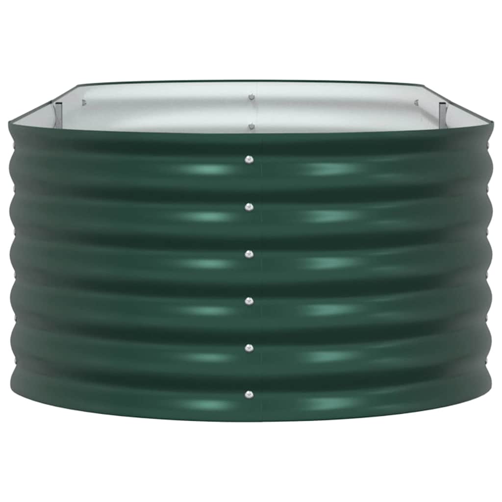 Hevet bed grønn 240 x 80 x 44 cm Stål