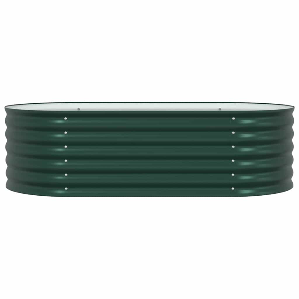 Hevet bed grønn 160 x 80 x 44 cm Stål