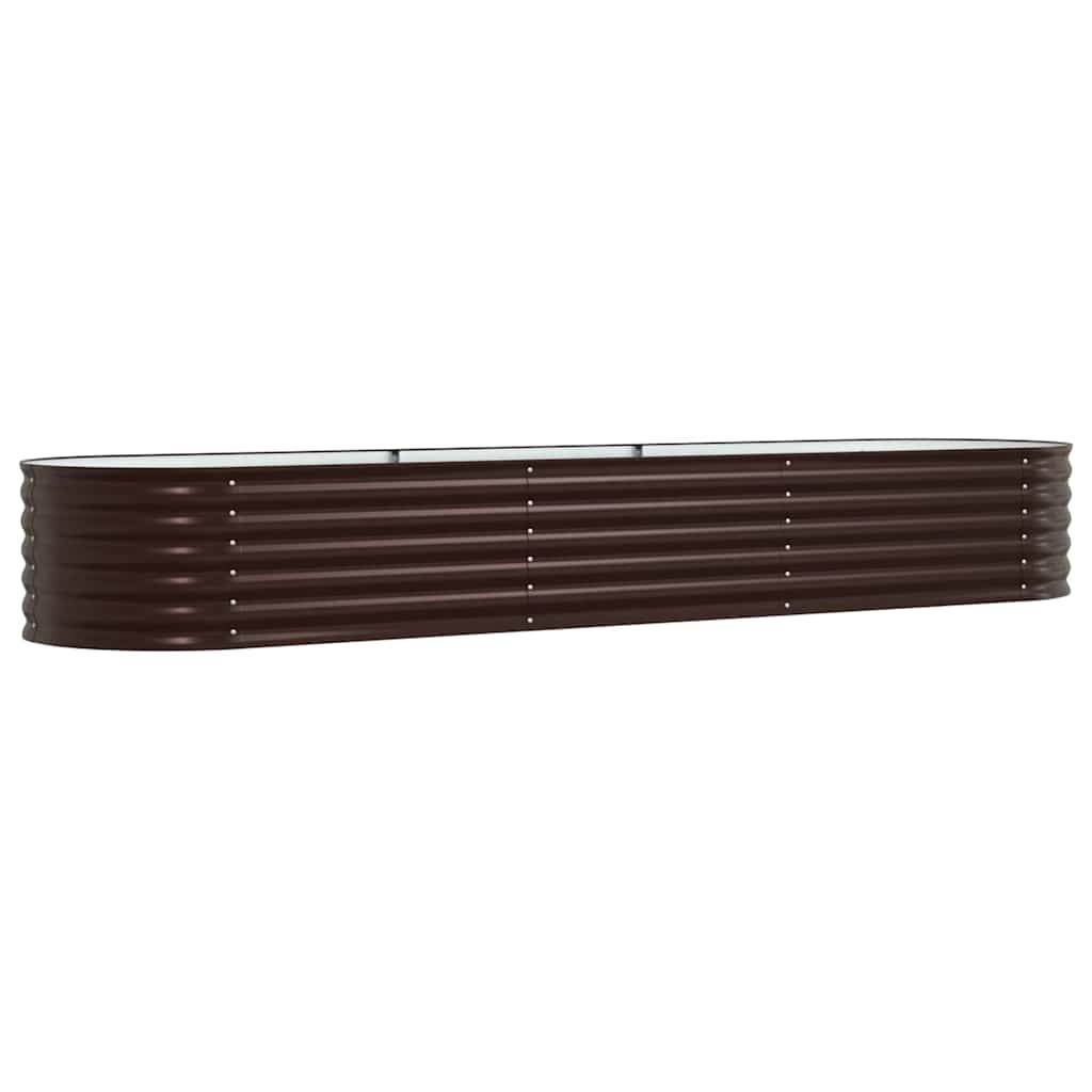 Hevet bed Brun 320 x 80 x 44 cm Stål