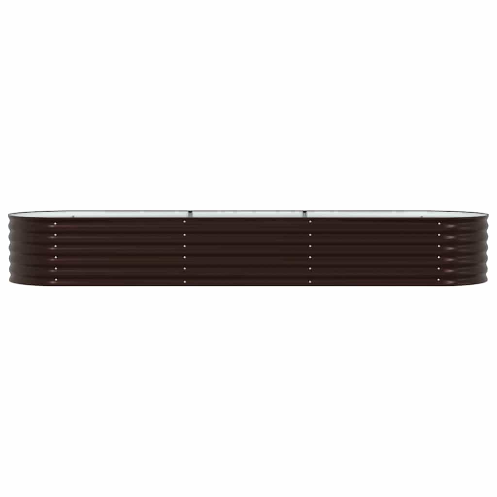 Hevet bed Brun 320 x 80 x 44 cm Stål