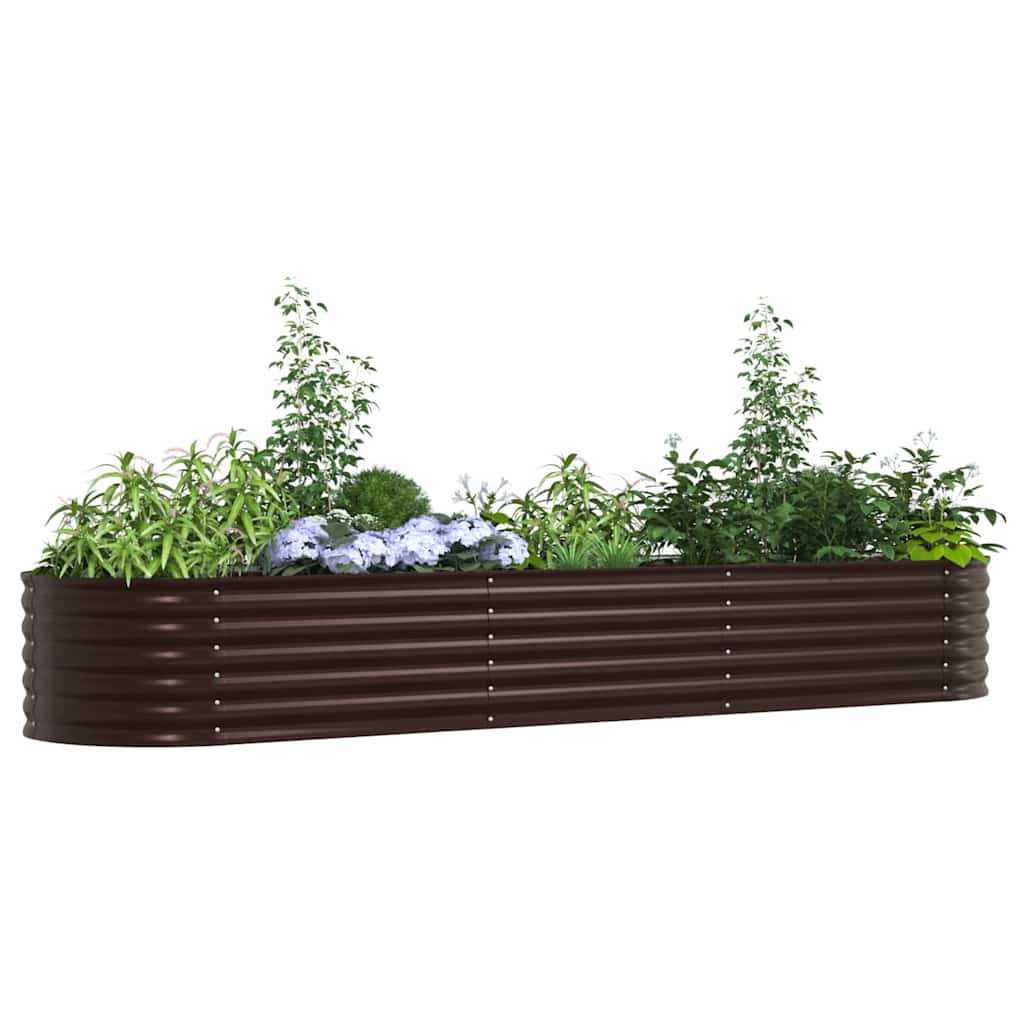Hevet bed Brun 320 x 80 x 44 cm Stål