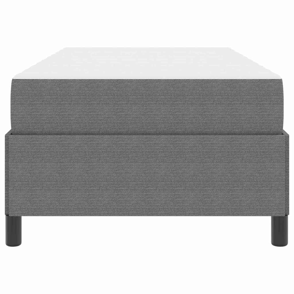 Sengestamme med madrass Lysegrå 90 x 200 cm stoff