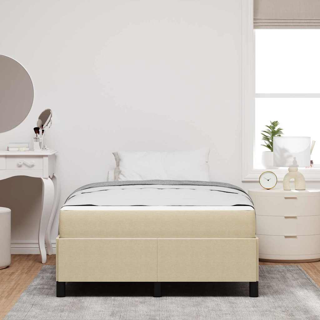 Sengestamme med madrass Lys grønn grå 120 x 200 cm stoff