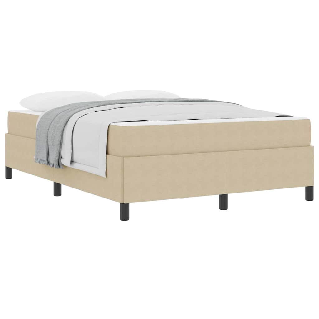 Sengestamme med madrass Lys grønn grå 160 x 200 cm stoff