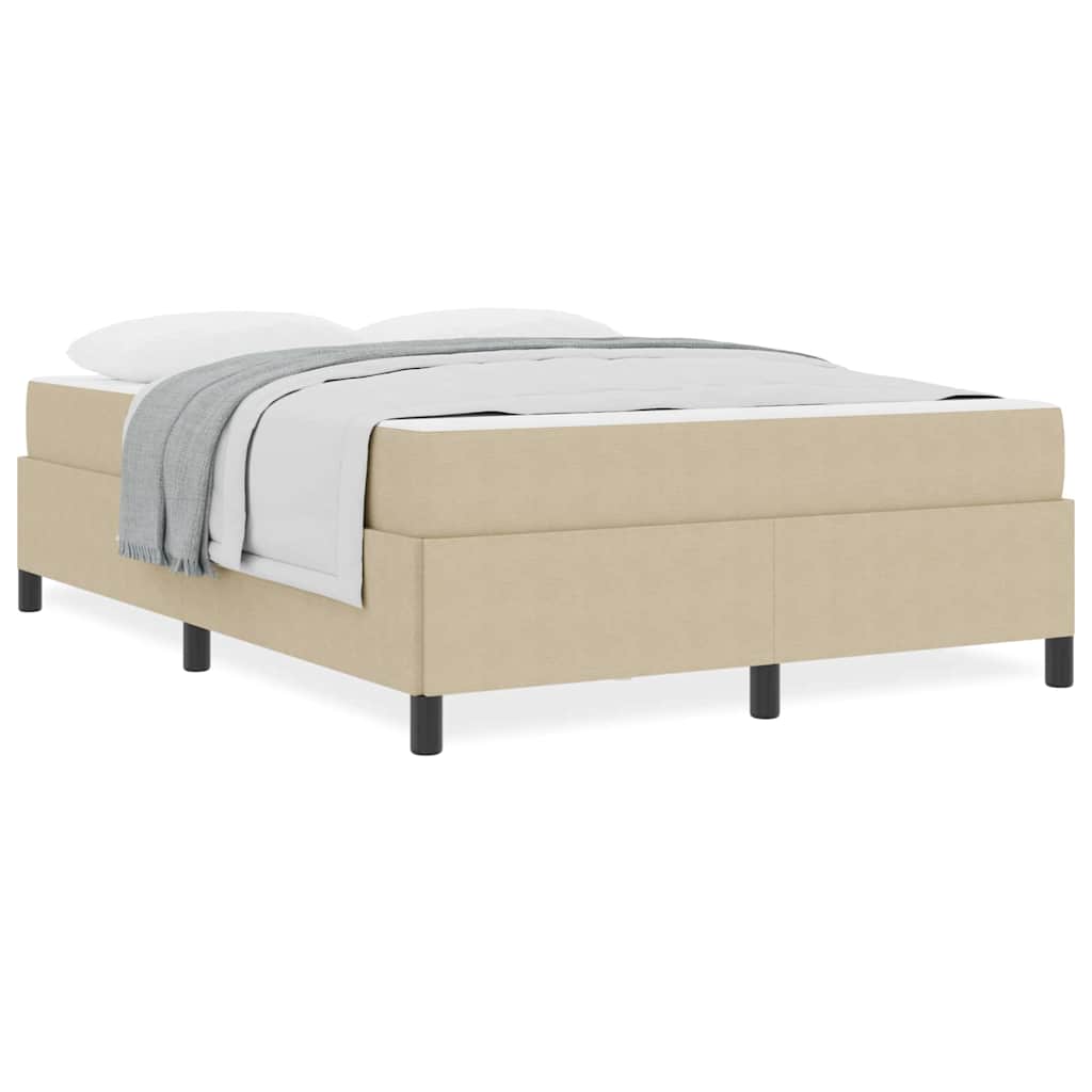 Sengestamme med madrass Lys grønn grå 160 x 200 cm stoff