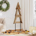 Juletre med stativ Brun 120 cm Heltre teak