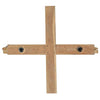 Juletre med stativ Brun 180 cm Heltre teak