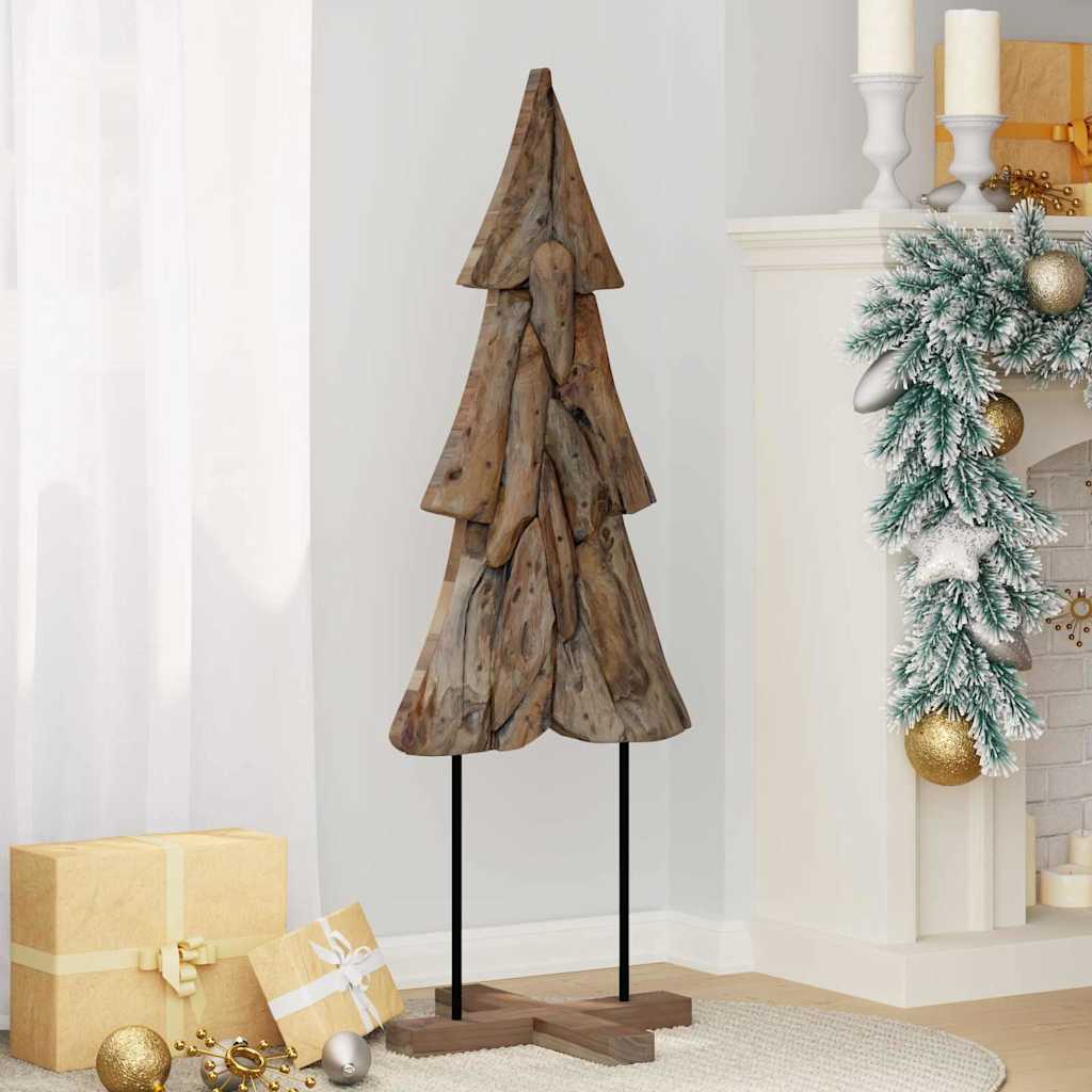 Juletre med stativ Brun 121 cm Heltre teak