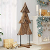 Juletre med stativ Brun 150 cm Heltre teak