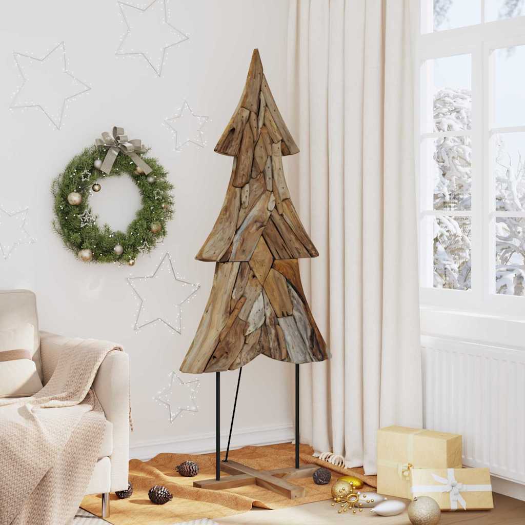 Juletre med stativ Brun 181,5 cm Heltre teak