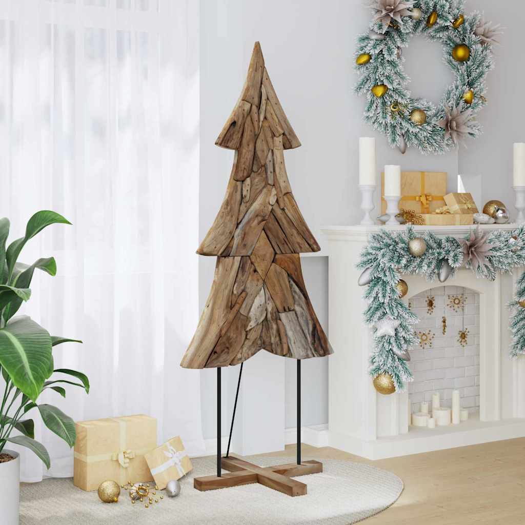 Juletre med stativ Brun 180 cm Heltre teak