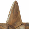 Juletre Stjerne Brun 30 x 5 x 45 cm Massivt Teaktre
