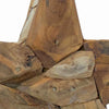 Juletre Stjerne Brun 30 x 5 x 45 cm Massivt Teaktre