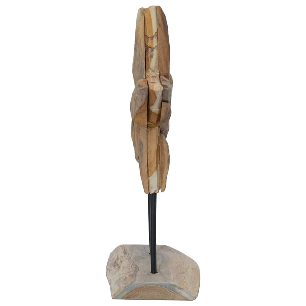 Juletre Stjerne Brun 30 x 5 x 45 cm Massivt Teaktre