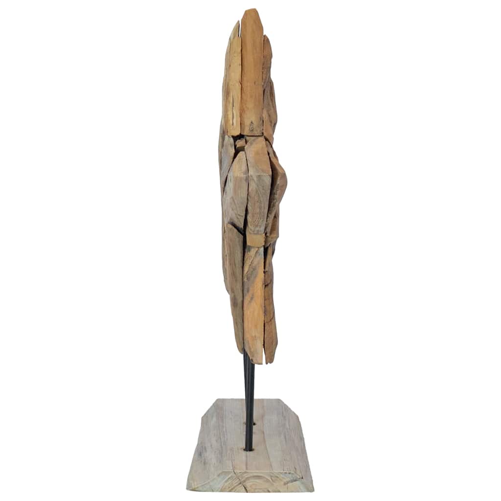 Juletre Stjerne Brun 43,5 x 13,5 x 59 cm Massivt Teaktre