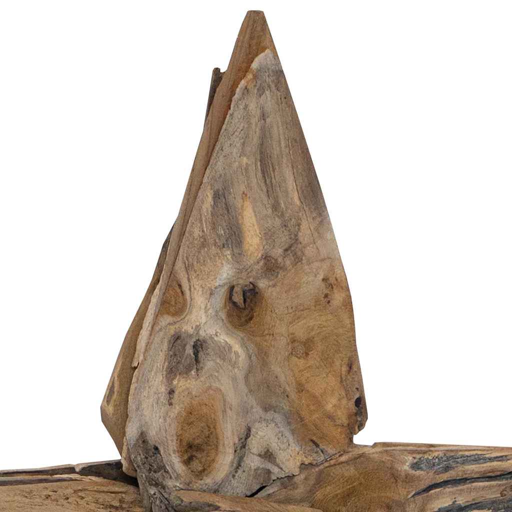 Juletre Stjerne Brun 59,5 x 18 x 74 cm Massivt Teaktre