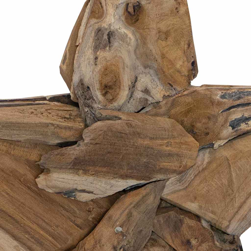 Juletre Stjerne Brun 59,5 x 18 x 74 cm Massivt Teaktre