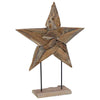 Juletre Stjerne Brun 60 x 5 x 75 cm Massivt Teaktre