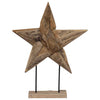 Juletre Stjerne Brun 60 x 5 x 75 cm Massivt Teaktre
