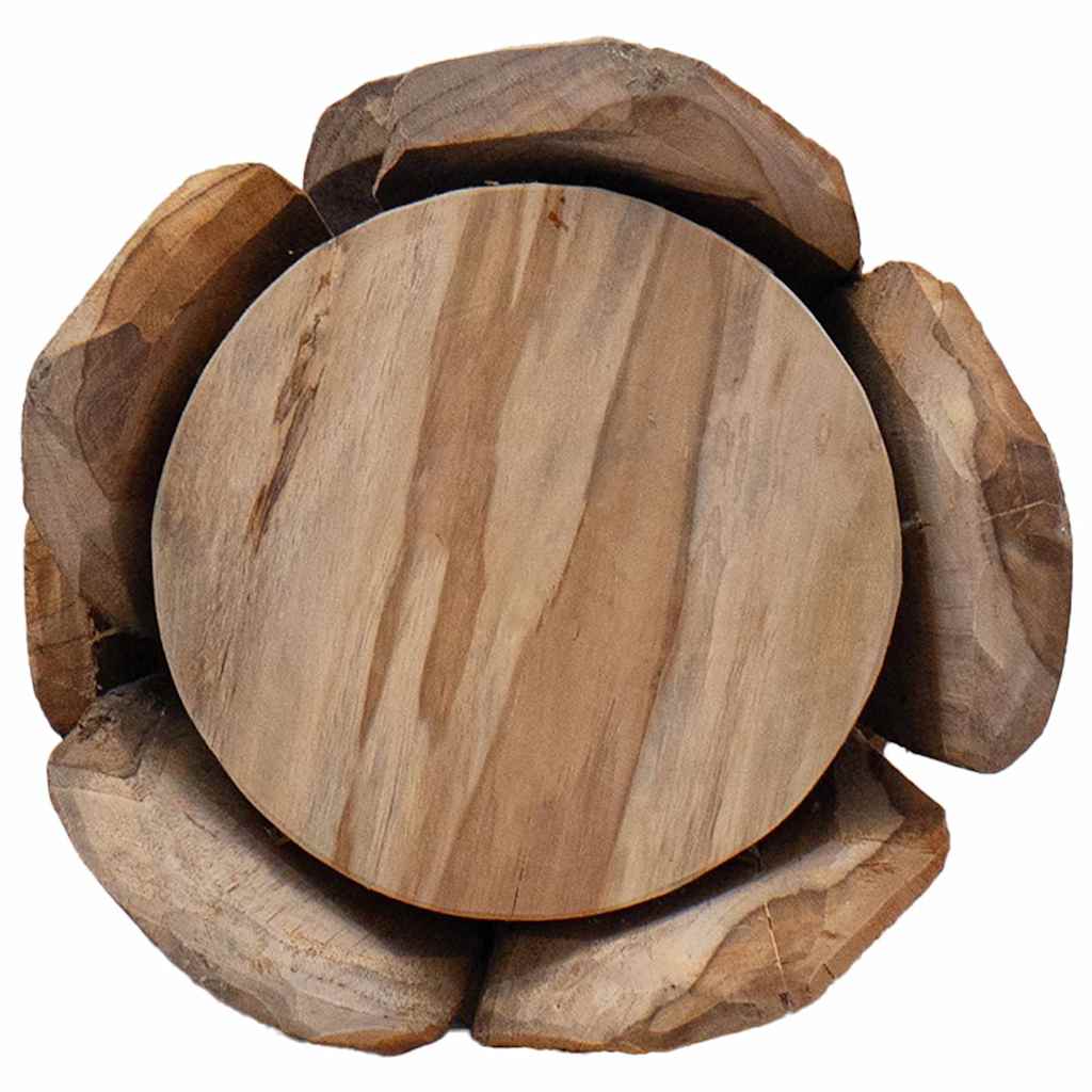 Juletre med stativ Brun 80 cm Heltre teak