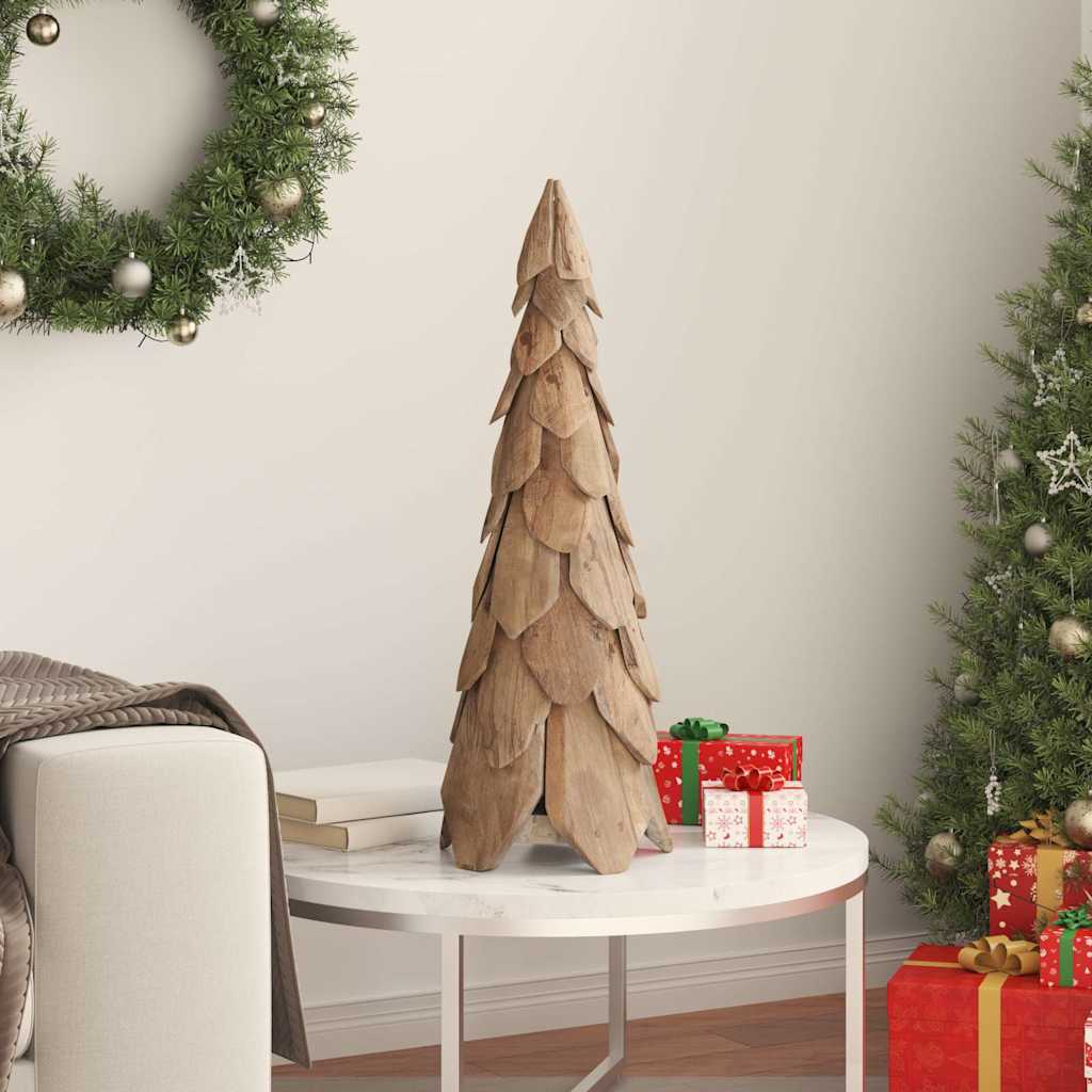 Juletre med stativ Brun 80 cm Heltre teak