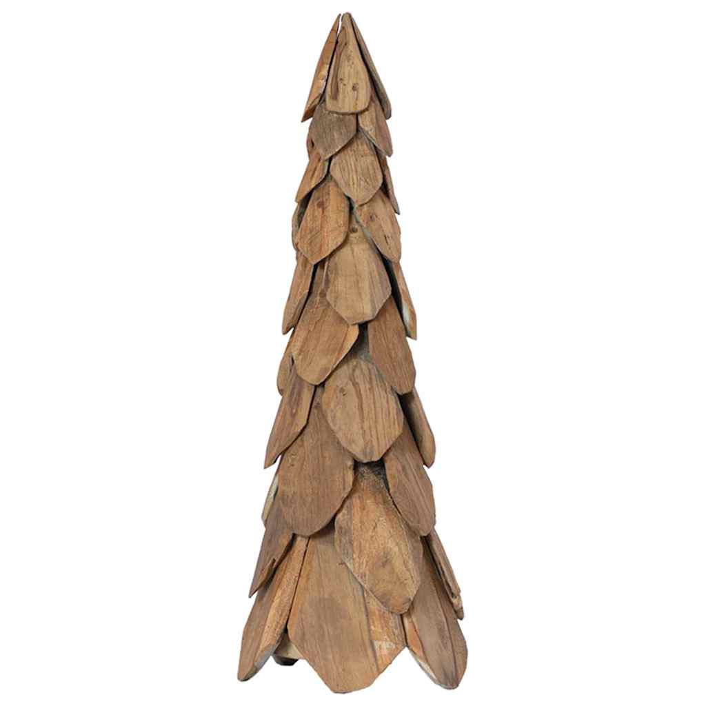 Juletre med stativ Brun 80 cm Heltre teak