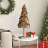 Juletre med stativ Brun 90 cm Heltre teak