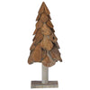 Juletre med stativ Brun 90 cm Heltre teak