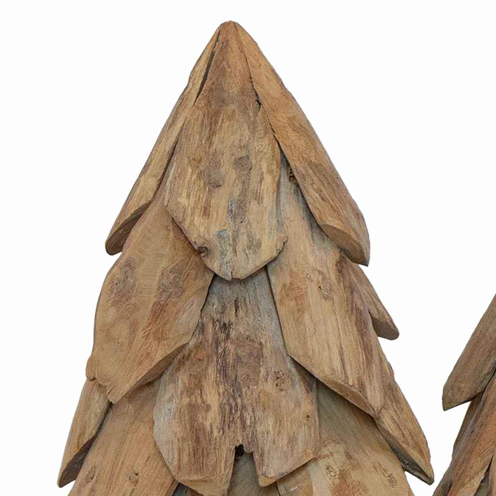 Juletre med stativ 3 pcs Brun Heltre teak