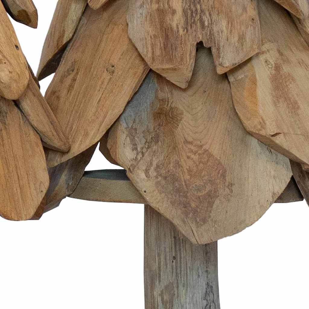 Juletre med stativ 3 pcs Brun Heltre teak