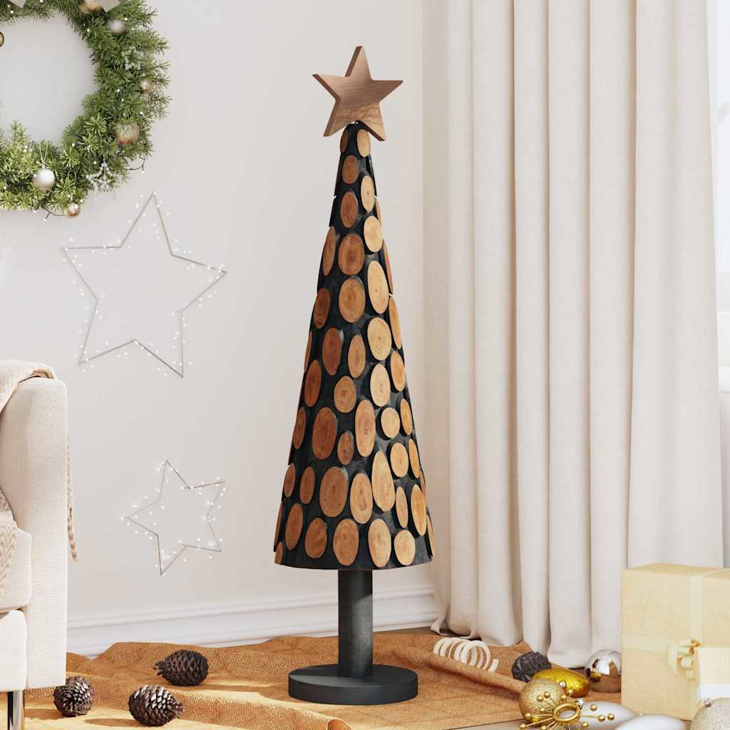 Juletre med stativ Brun 120 cm Heltre teak