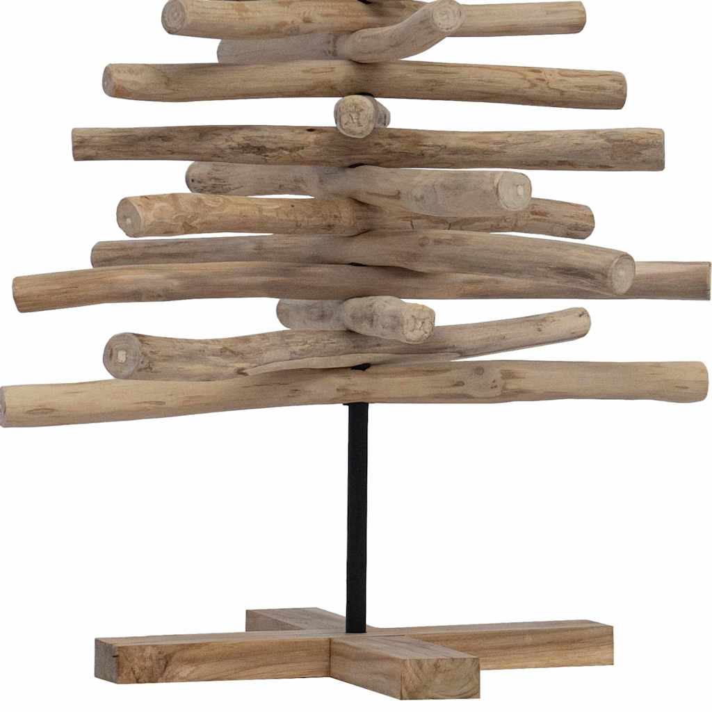 Juletre med stativ Brun 120 cm Heltre teak
