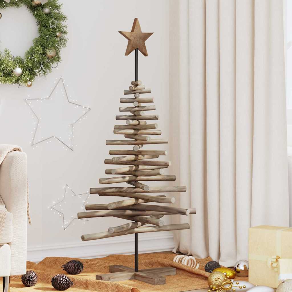 Juletre med stativ Brun 120 cm Heltre teak