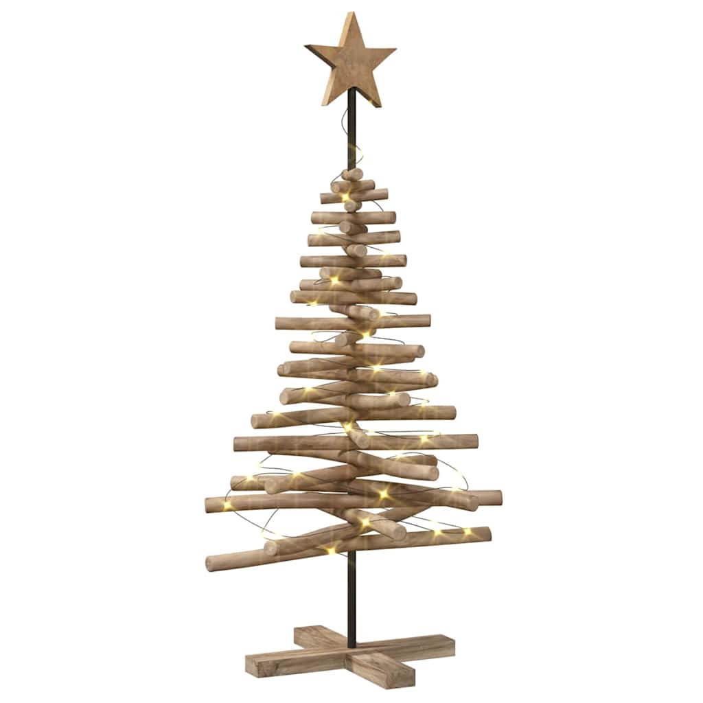 Juletre med stativ Brun 120 cm Heltre teak