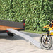 Sammenleggbar rampe 200kg per rampe sølv 186 x 23 x 4,5 cm