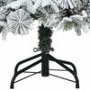 Kunstig sammensatt juletre Grønn og hvit 120 cm PVC, PE og stål