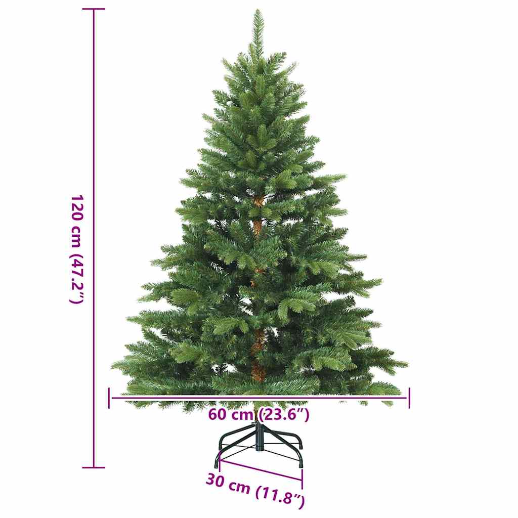 Kunstig sammensatt juletre grønn 120 cm PVC, PE og stål