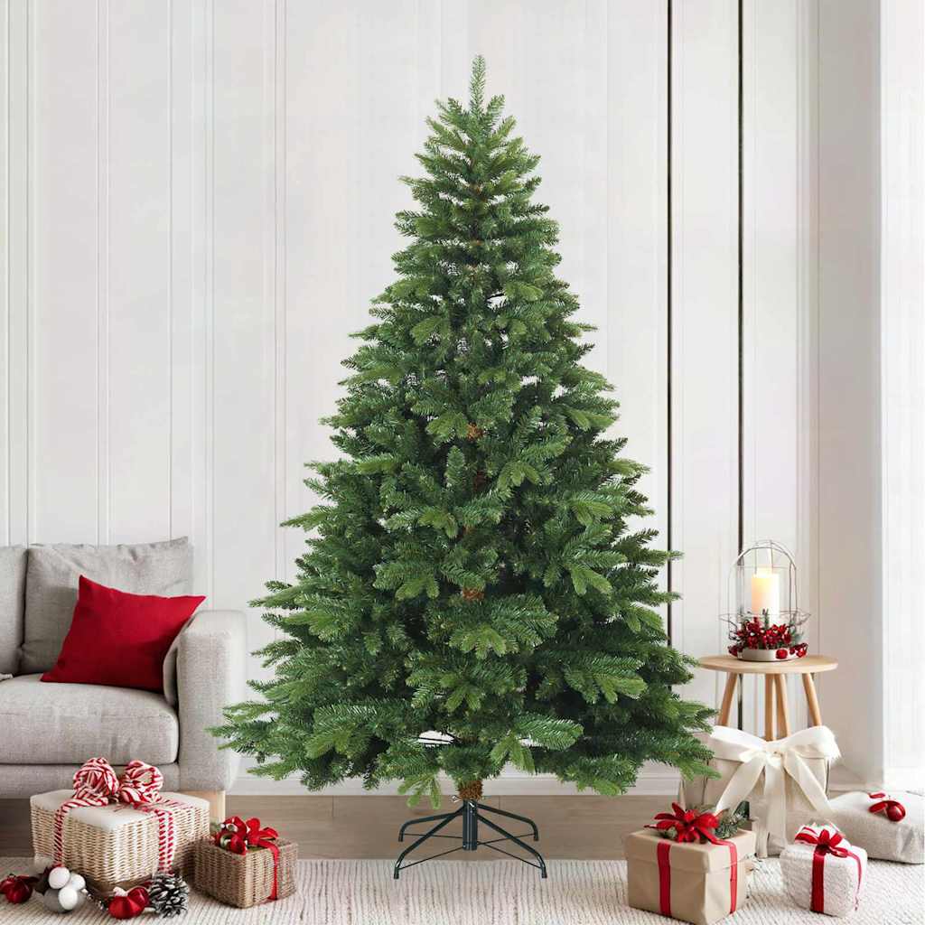 Kunstig sammensatt juletre grønn 240 cm PVC, PE og stål