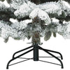 Moderne Kunstig Hengslet Juletre Snø Flocket Hvit 180 cm