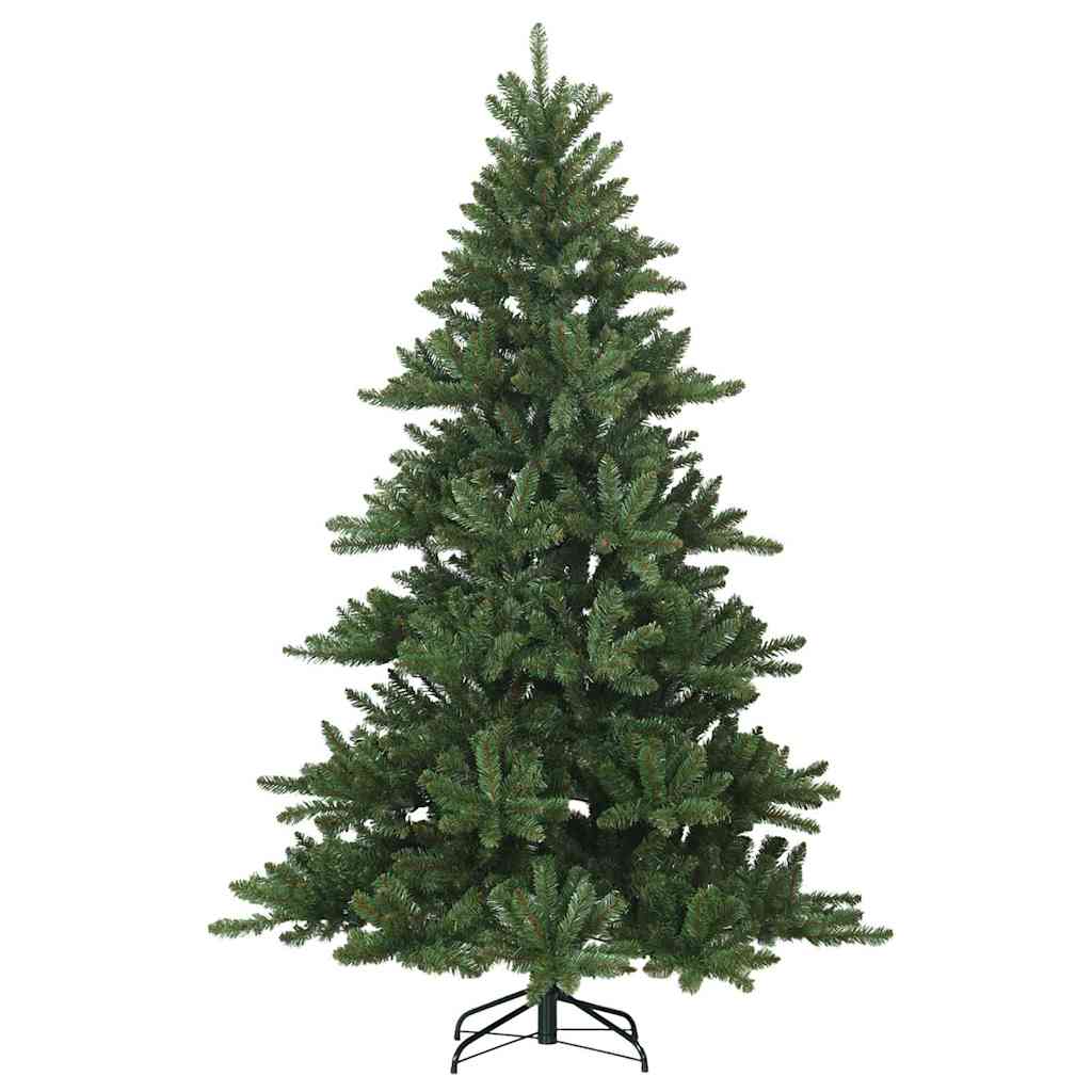 Kunstig sammensatt juletre med stativ grønn 210 cm PVC, stål
