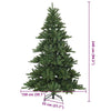 Kunstig sammensatt juletre med stativ grønn 240 cm PVC, stål